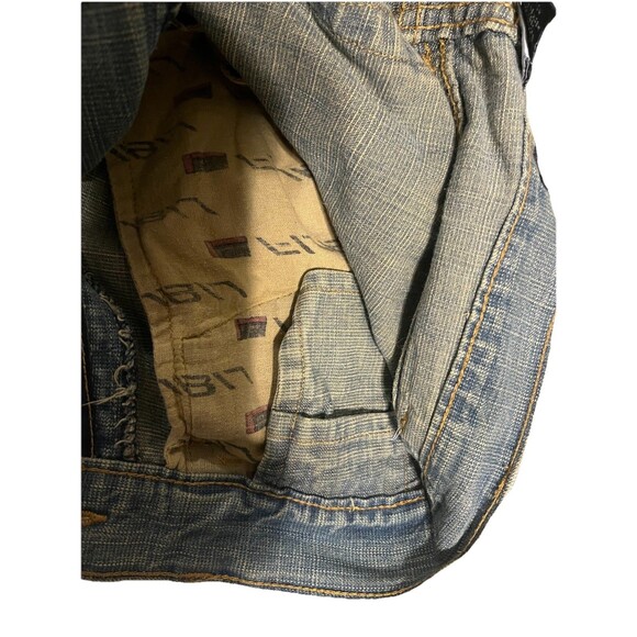 VTG Y2K FUBU The Collection Cargo Pants Blue Jean Denim Baggy Loose  Fit KIDS 16 - Picture 10 of 10